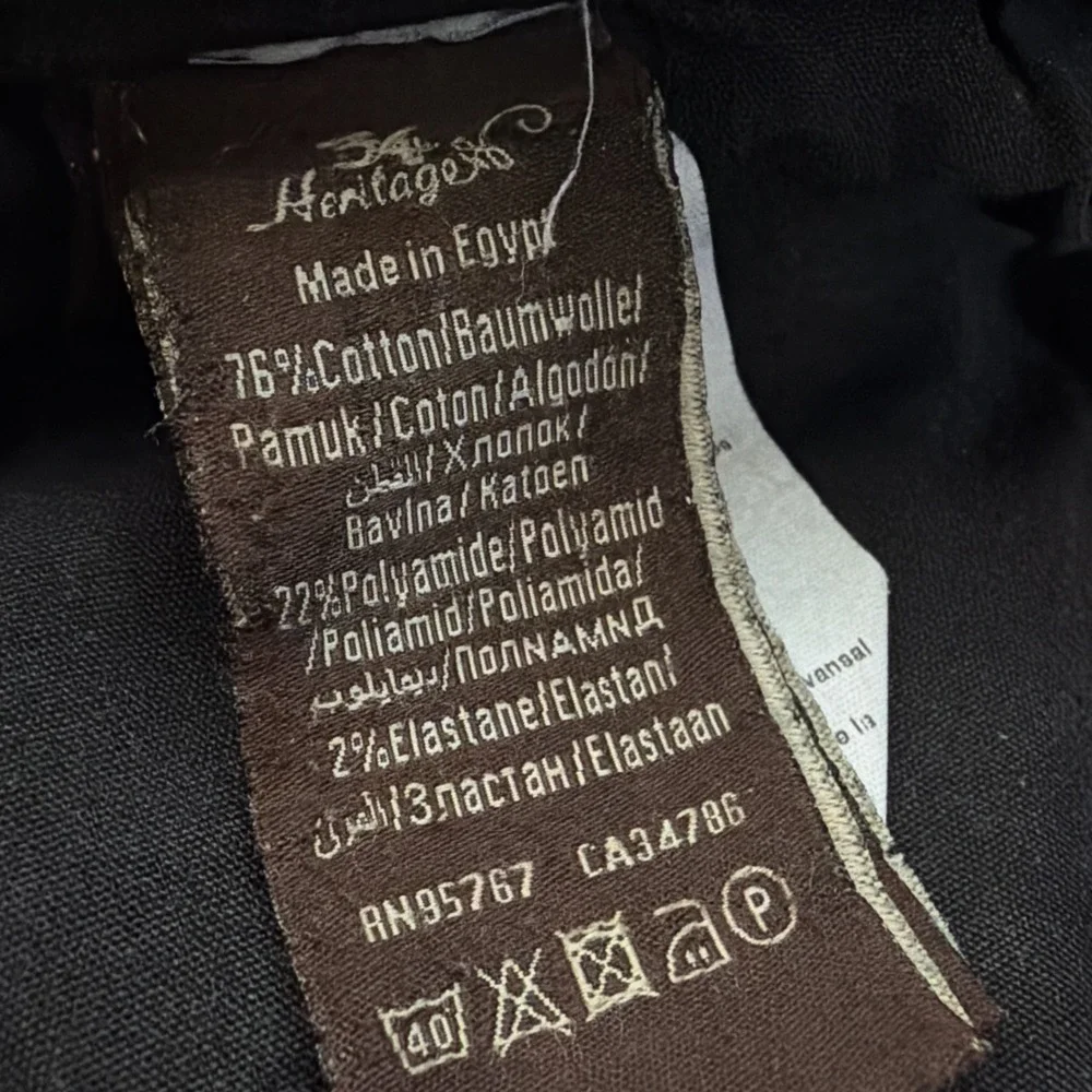 34 Heritage Charisma Men's Jeans Size 42x32 Classic Fit Comfort‎ Rise Med Wash